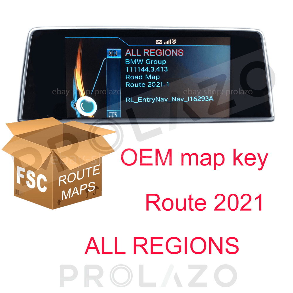 BMW / MINI Road Map ROUTE FSC KEY ALL REGIONS