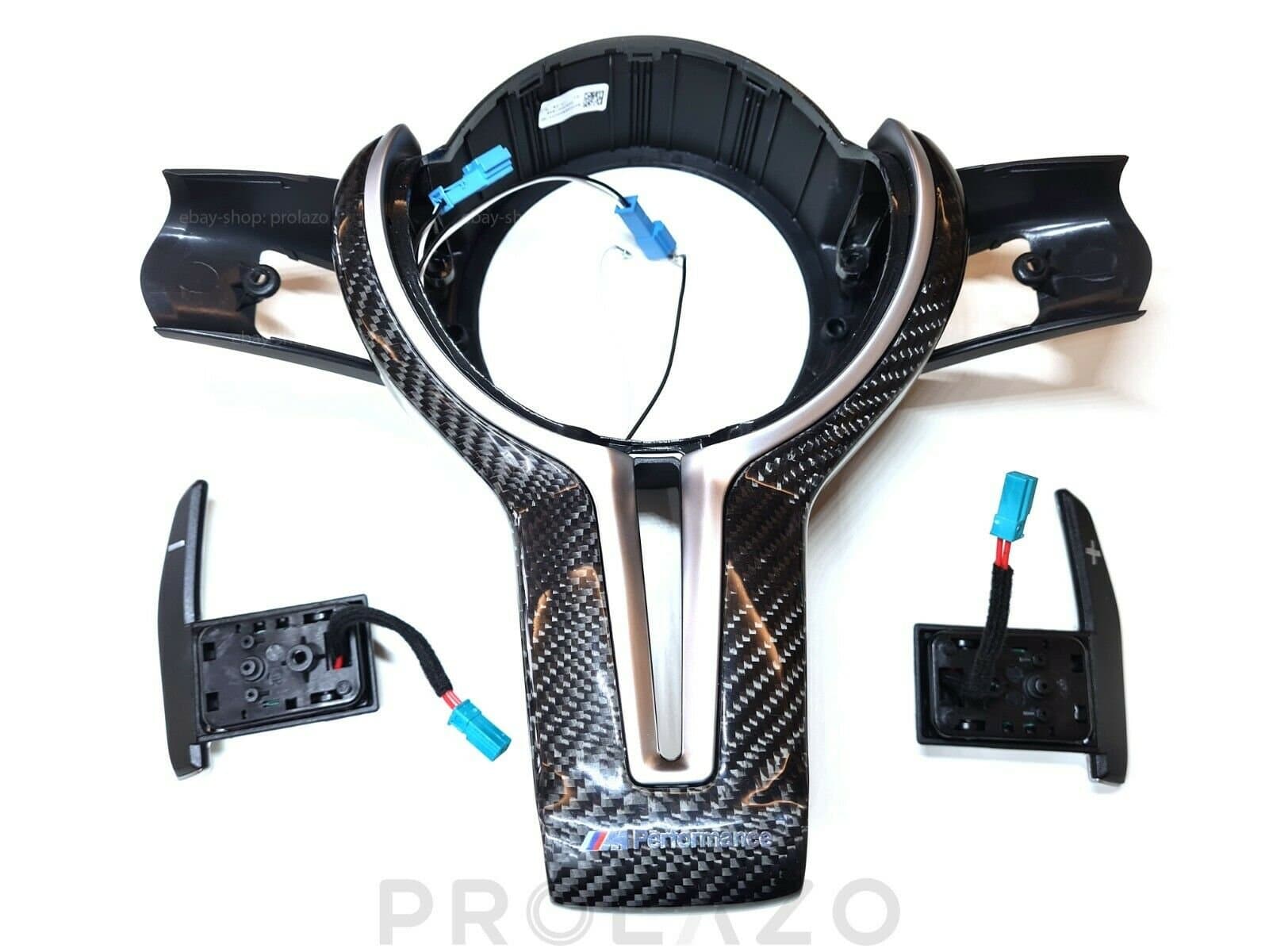 BMW LCI M3 sport steering wheel PADDLES retrofit kit F30 F20 F32 F34 CARBON